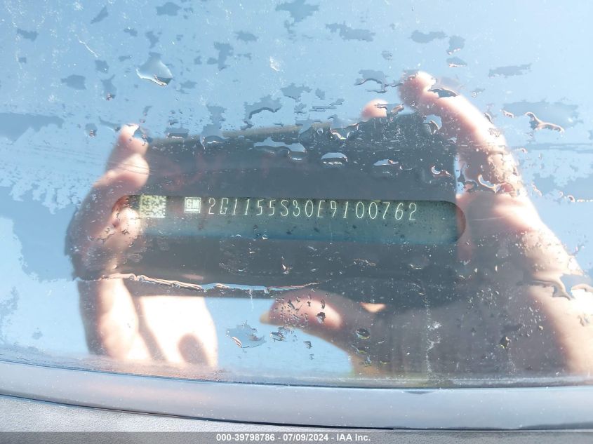 2014 Chevrolet Impala Ltz VIN: 2G1155S30E9100762 Lot: 39798786