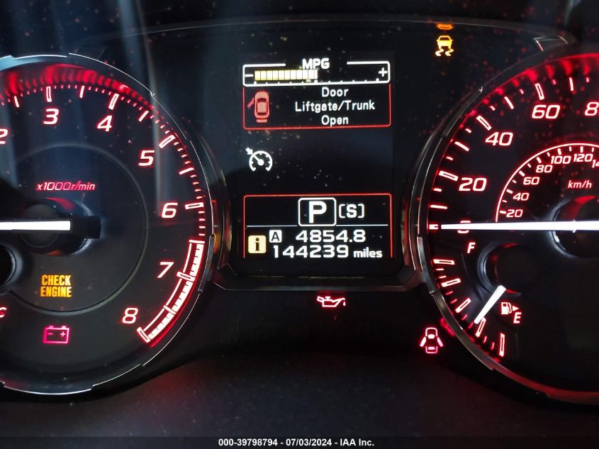 2016 Subaru Wrx Premium VIN: JF1VA1E6XG8818407 Lot: 39798794