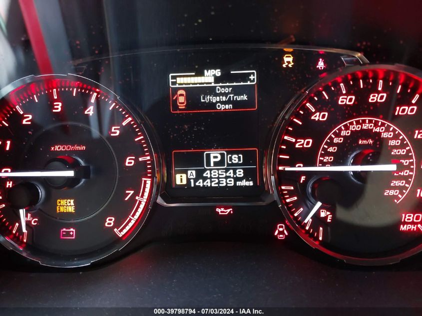 2016 Subaru Wrx Premium VIN: JF1VA1E6XG8818407 Lot: 39798794