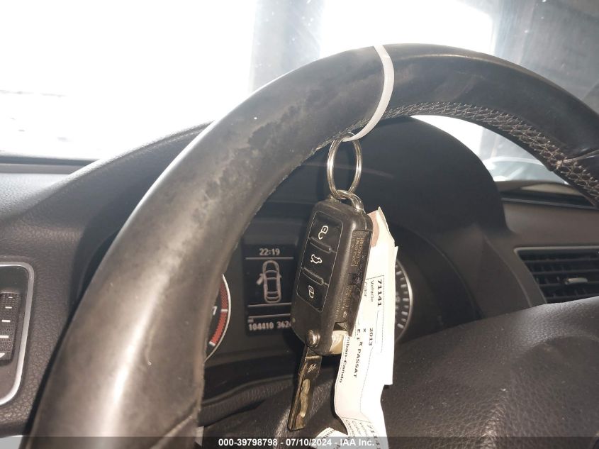 2013 Volkswagen Passat 2.5L Se VIN: 1VWBP7A37DC059974 Lot: 39798798