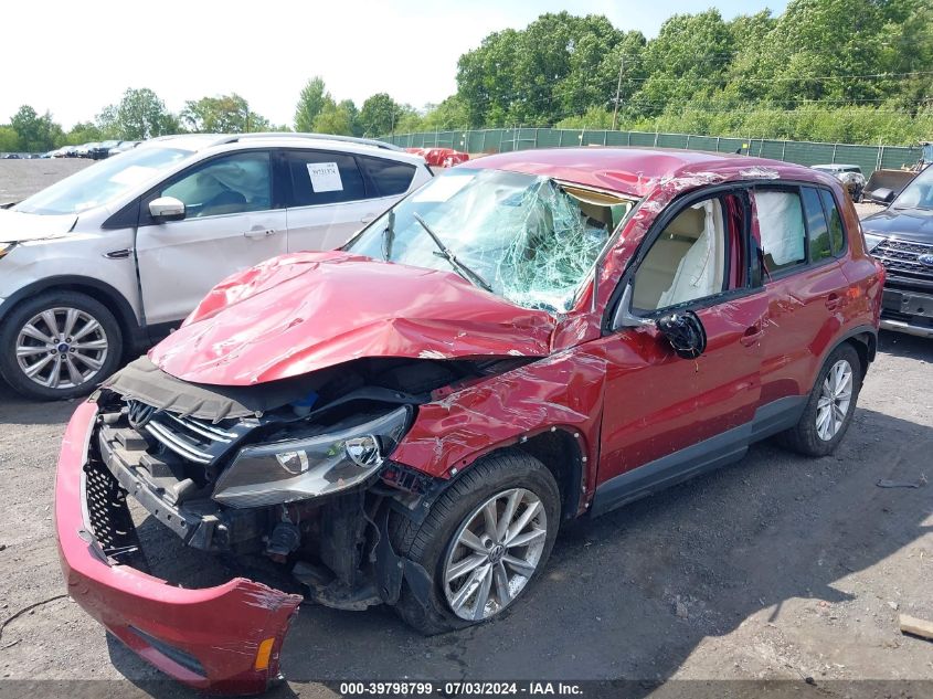 2014 Volkswagen Tiguan Se VIN: WVGAV3AX8EW004042 Lot: 39798799