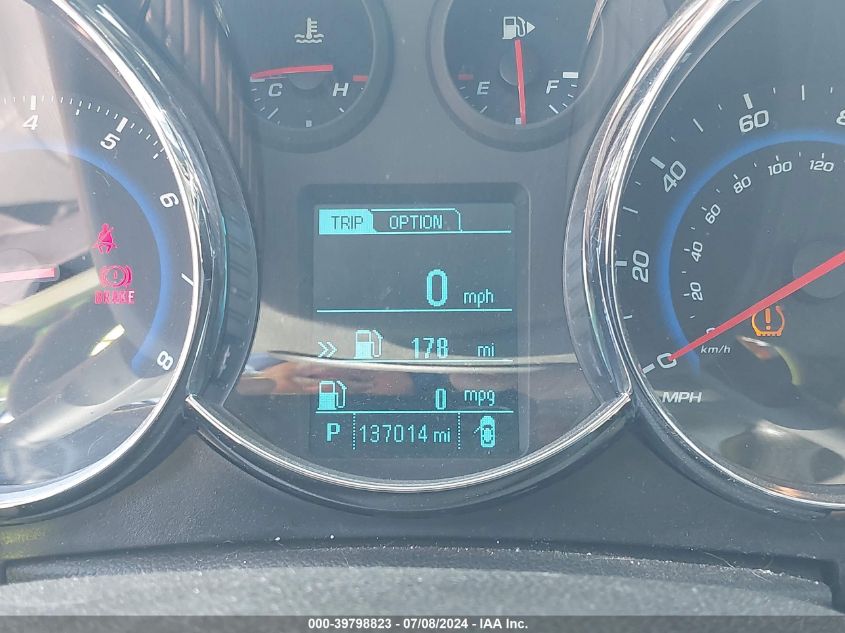 2016 Chevrolet Cruze Limited Lt VIN: 1G1PE5SB5G7122892 Lot: 39798823