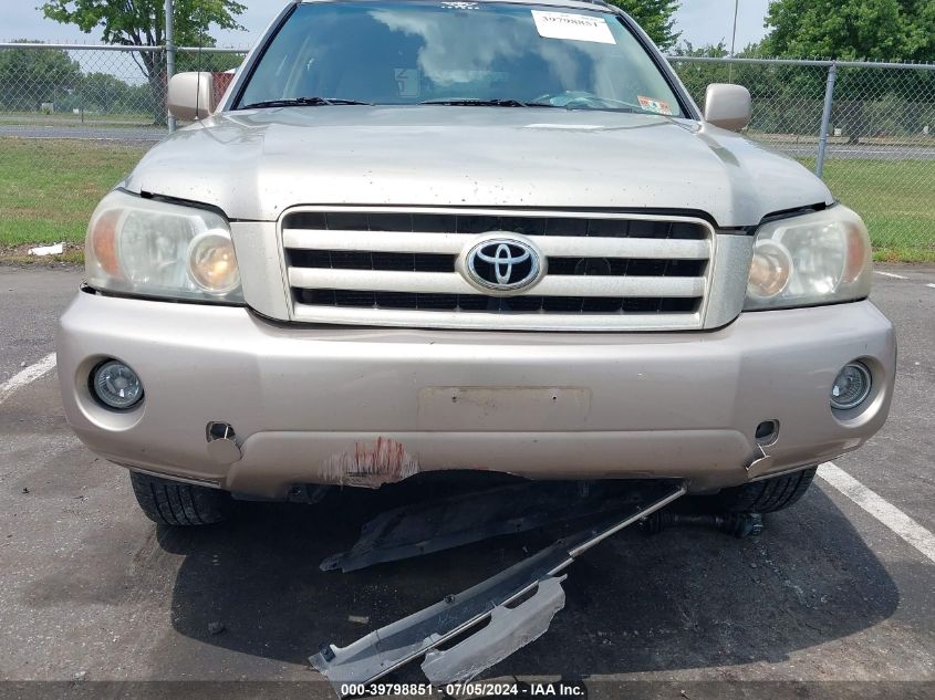 2007 Toyota Highlander V6 VIN: JTEHP21A670231251 Lot: 39798851