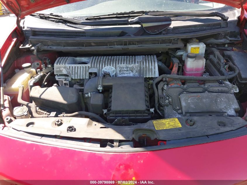 2012 Toyota Prius Four VIN: JTDKN3DU4C5437788 Lot: 39798869