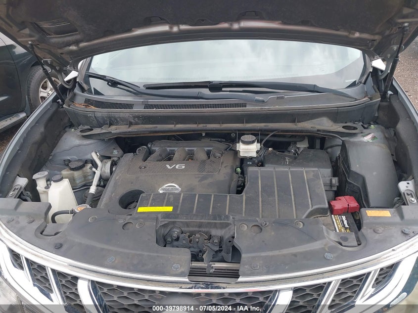 2011 Nissan Murano S/Sl/Le VIN: JN8AZ1MUXBW064807 Lot: 39798914