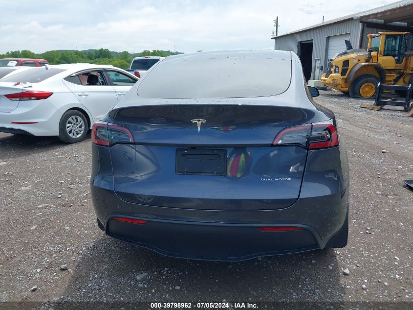 2023 Tesla Model Y Awd/Long Range Dual Motor All-Wheel Drive VIN: 7SAYGDEE6PF699191 Lot: 39798962