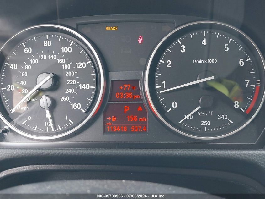 2009 BMW 328I xDrive VIN: WBAWV53599P081193 Lot: 39798966