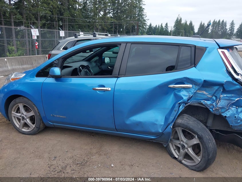 2013 Nissan Leaf Sv VIN: 1N4AZ0CP0DC424985 Lot: 39798984