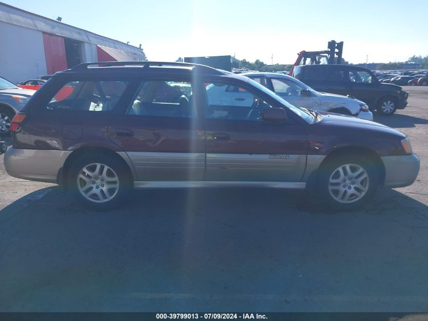 2000 Subaru Outback Limited VIN: 4S3BH6860Y7606415 Lot: 39799013