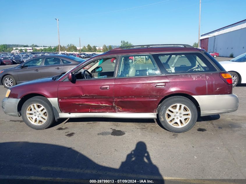 2000 Subaru Outback Limited VIN: 4S3BH6860Y7606415 Lot: 39799013