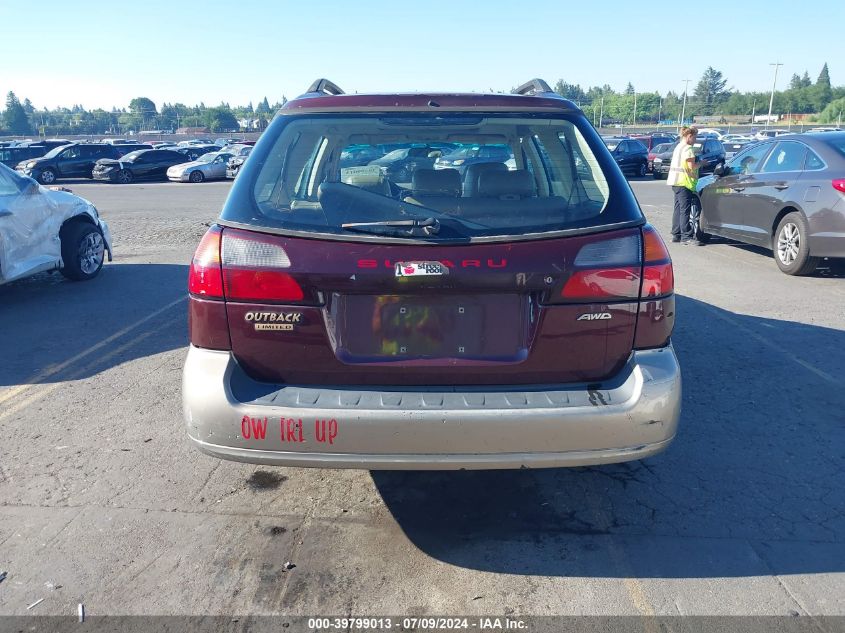 2000 Subaru Outback Limited VIN: 4S3BH6860Y7606415 Lot: 39799013