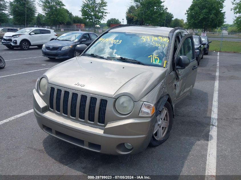 2008 Jeep Compass Sport VIN: 1J8FF47W48D530494 Lot: 39799023