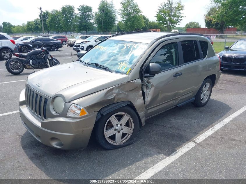 2008 Jeep Compass Sport VIN: 1J8FF47W48D530494 Lot: 39799023