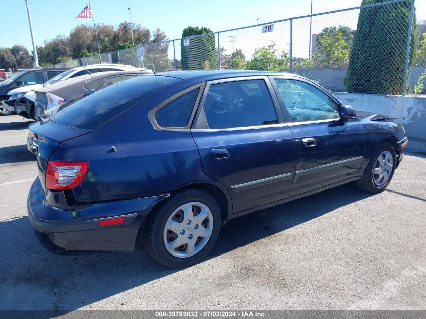 2005 Hyundai Elantra Gls/Gt VIN: KMHDN56D15U166274 Lot: 39799033