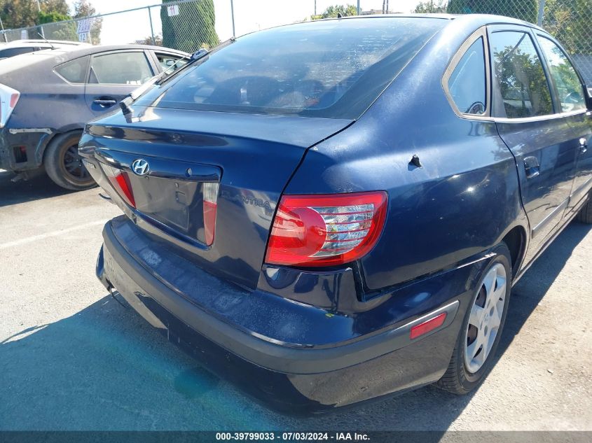 2005 Hyundai Elantra Gls/Gt VIN: KMHDN56D15U166274 Lot: 39799033