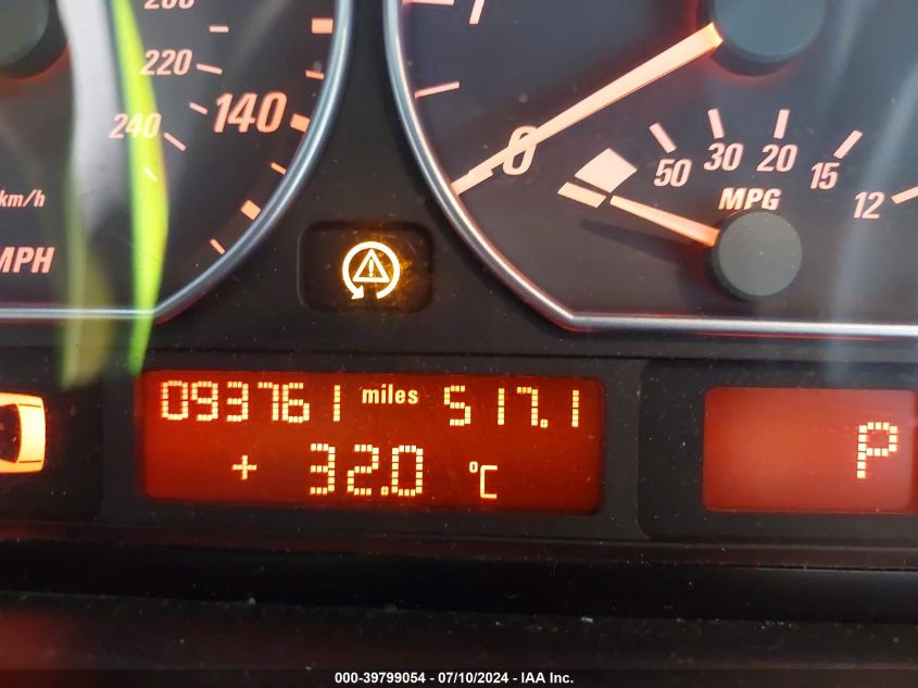 2002 BMW 330Ci VIN: WBABN53472JU37851 Lot: 39799054