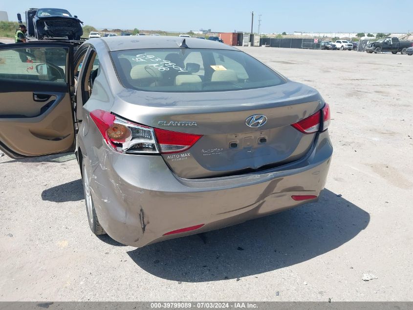 2013 Hyundai Elantra Gls VIN: 5NPDH4AE5DH290725 Lot: 39799089