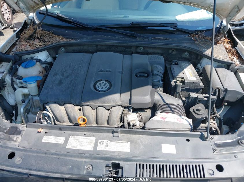 2012 Volkswagen Passat 2.5L Se VIN: 1VWBH7A31CC020874 Lot: 39799129