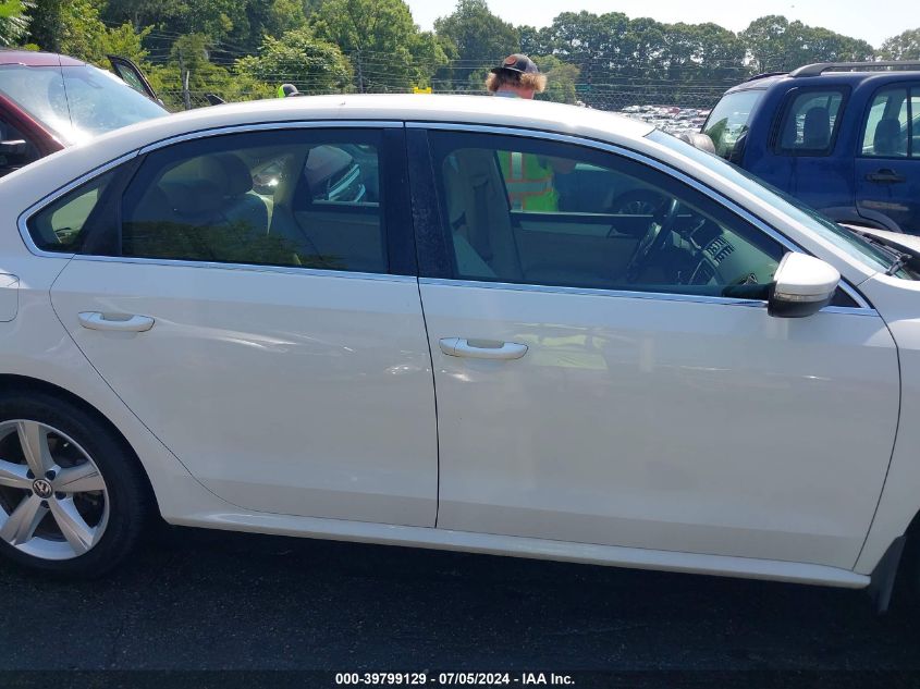 2012 Volkswagen Passat 2.5L Se VIN: 1VWBH7A31CC020874 Lot: 39799129