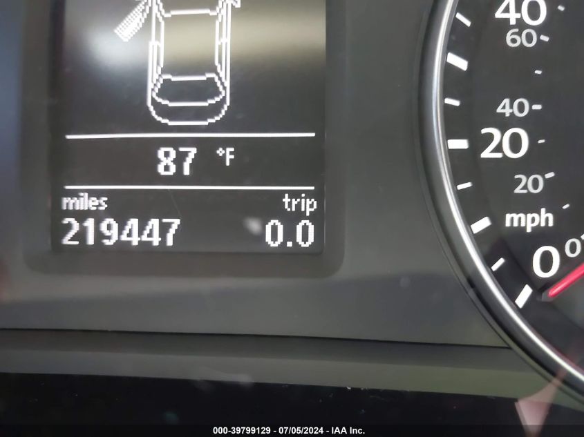 2012 Volkswagen Passat 2.5L Se VIN: 1VWBH7A31CC020874 Lot: 39799129