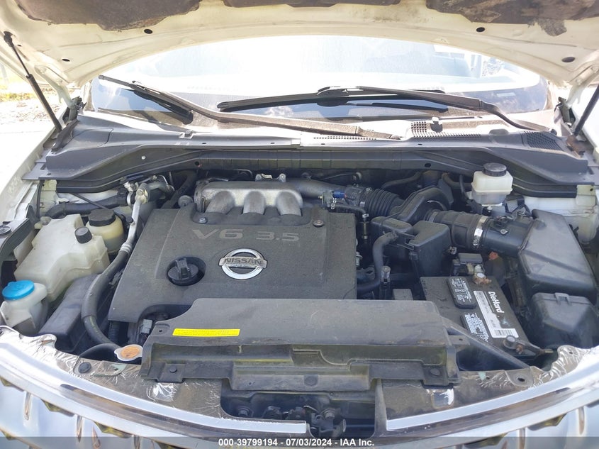 2007 Nissan Murano Sl/Se/S VIN: JN8AZ08TX7W526351 Lot: 39799194