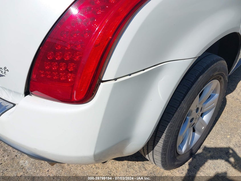 2007 Nissan Murano Sl/Se/S VIN: JN8AZ08TX7W526351 Lot: 39799194