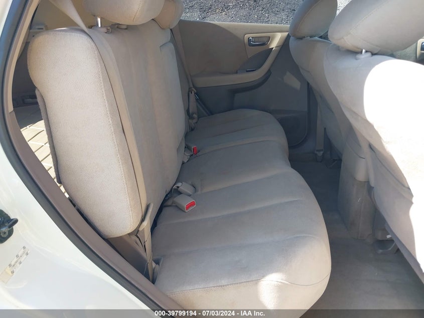 2007 Nissan Murano Sl/Se/S VIN: JN8AZ08TX7W526351 Lot: 39799194
