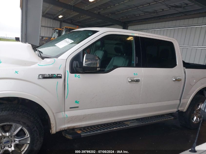 2016 Ford F-150 Lariat VIN: 1FTEW1EG3GKD88968 Lot: 39799202