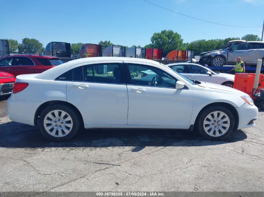 2014 Chrysler 200 Lx VIN: 1C3CCBAB6EN123400 Lot: 39799205