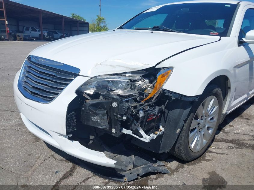 2014 Chrysler 200 Lx VIN: 1C3CCBAB6EN123400 Lot: 39799205