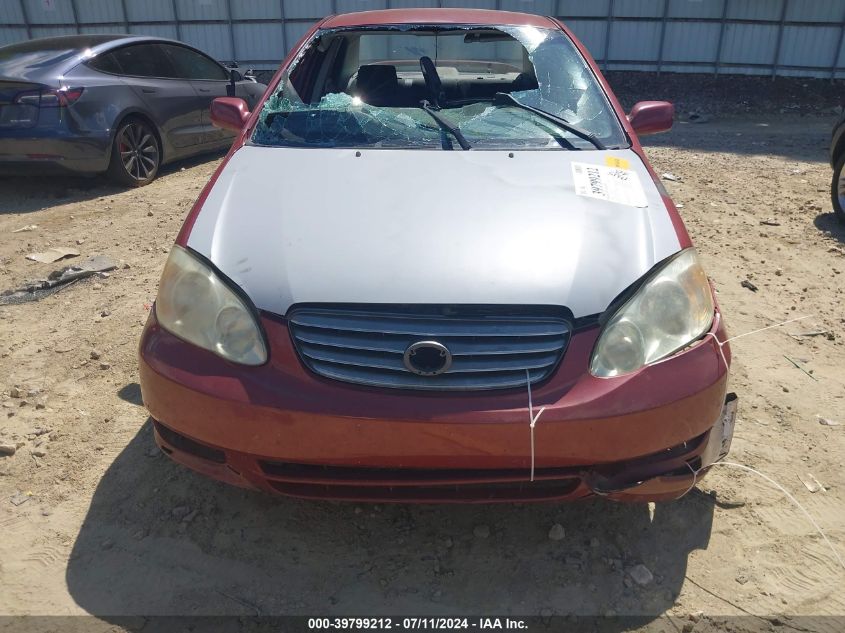 2003 Toyota Corolla S VIN: 1NXBR32E23Z005654 Lot: 39799212