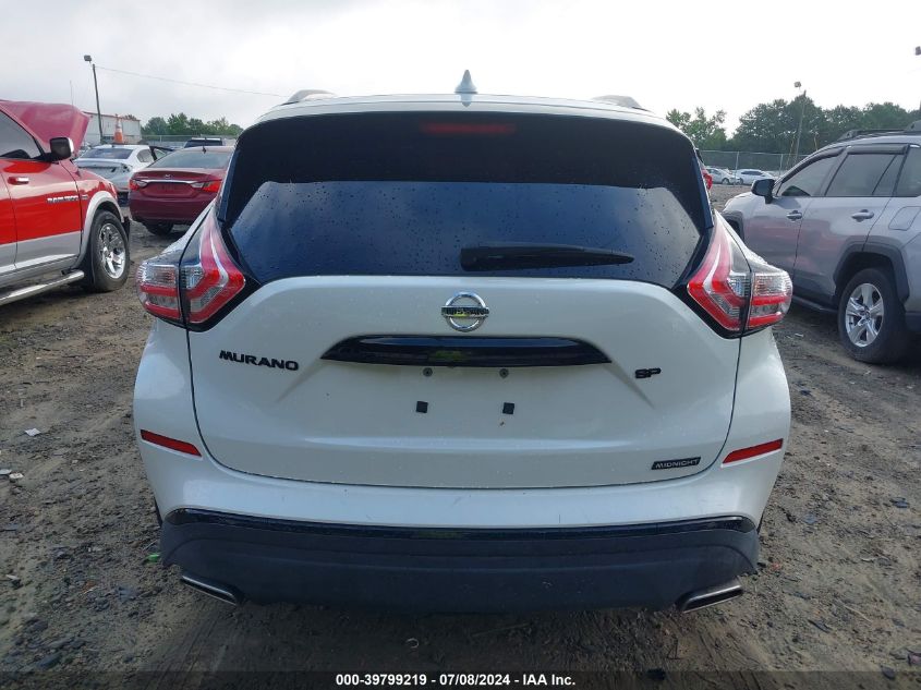 2018 Nissan Murano Sl VIN: 5N1AZ2MG5JN132796 Lot: 39799219