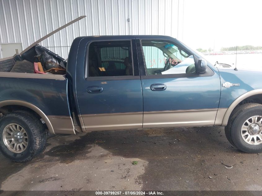 2002 Ford F-150 Lariat/Xlt VIN: 1FTRW08L42KA11062 Lot: 39799257