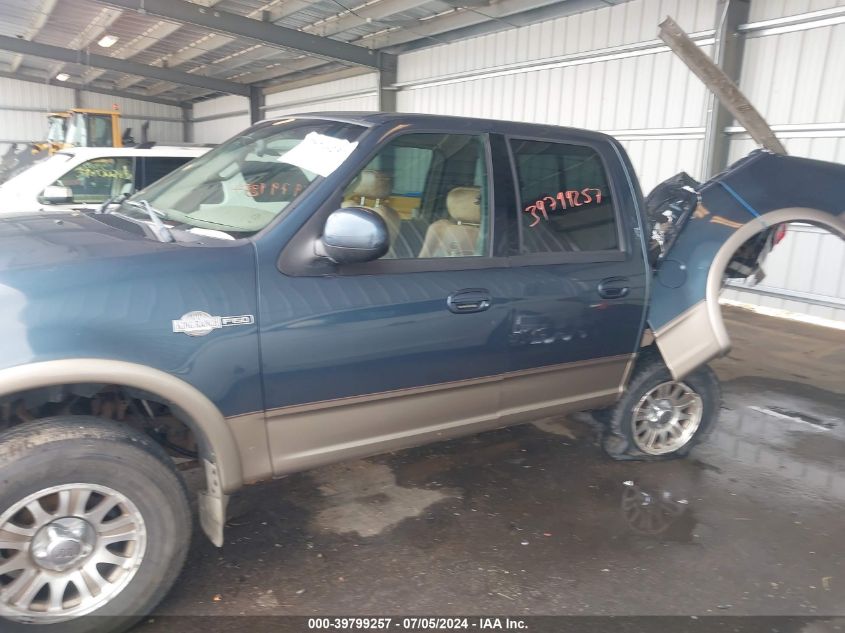 2002 Ford F-150 Lariat/Xlt VIN: 1FTRW08L42KA11062 Lot: 39799257