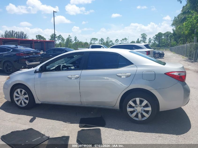 2014 TOYOTA COROLLA LE - 2T1BURHE8EC187535