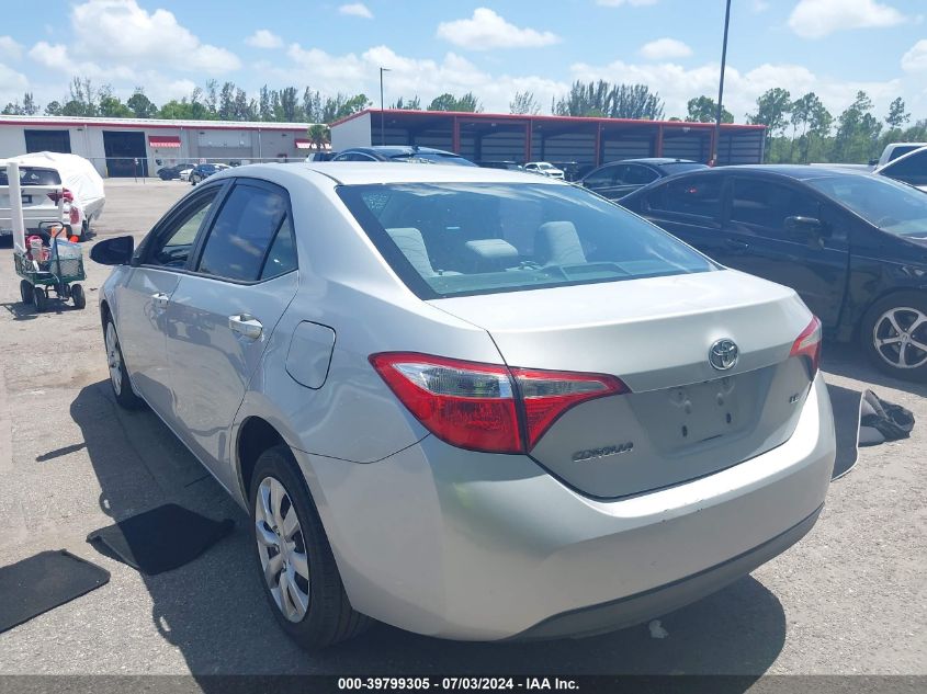 2014 Toyota Corolla Le VIN: 2T1BURHE8EC187535 Lot: 39799305