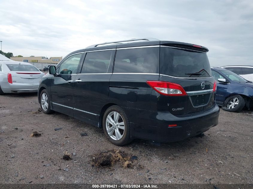 2012 Nissan Quest Sl VIN: JN8AE2KP1C9031029 Lot: 39799421