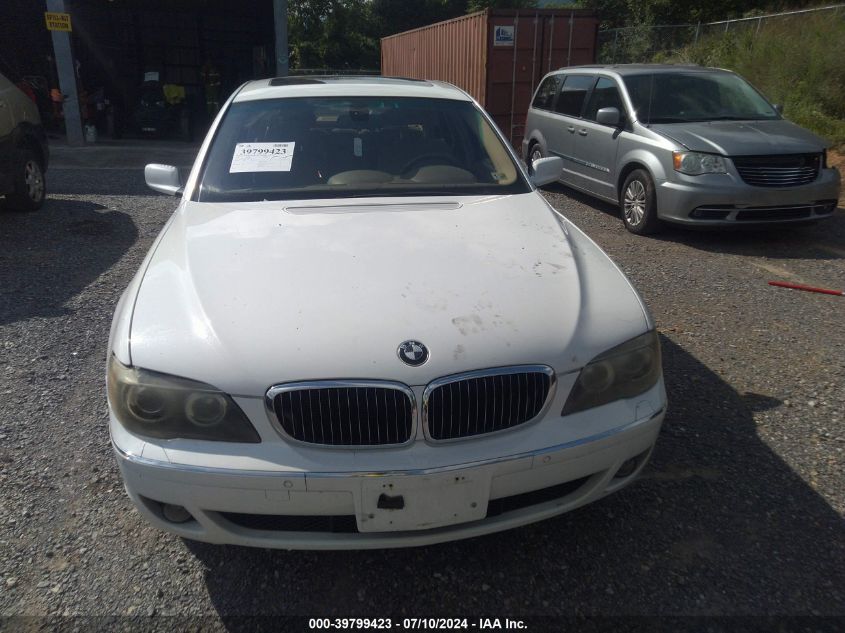 2006 BMW 750Li Li VIN: WBAHN83506DT34134 Lot: 39799423