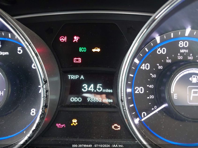 2014 Hyundai Sonata Gls VIN: 5NPEB4AC8EH940525 Lot: 39799449