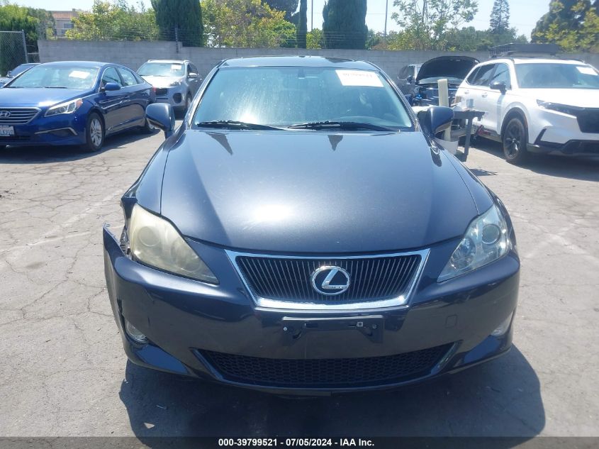 2007 Lexus Is 250 VIN: JTHBK262475026233 Lot: 39799521