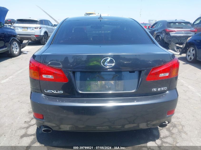 2007 Lexus Is 250 VIN: JTHBK262475026233 Lot: 39799521