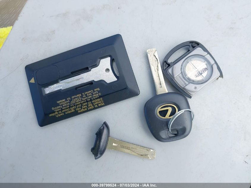 2001 Lexus Rx 300 VIN: JTJHF10U810207583 Lot: 39799524