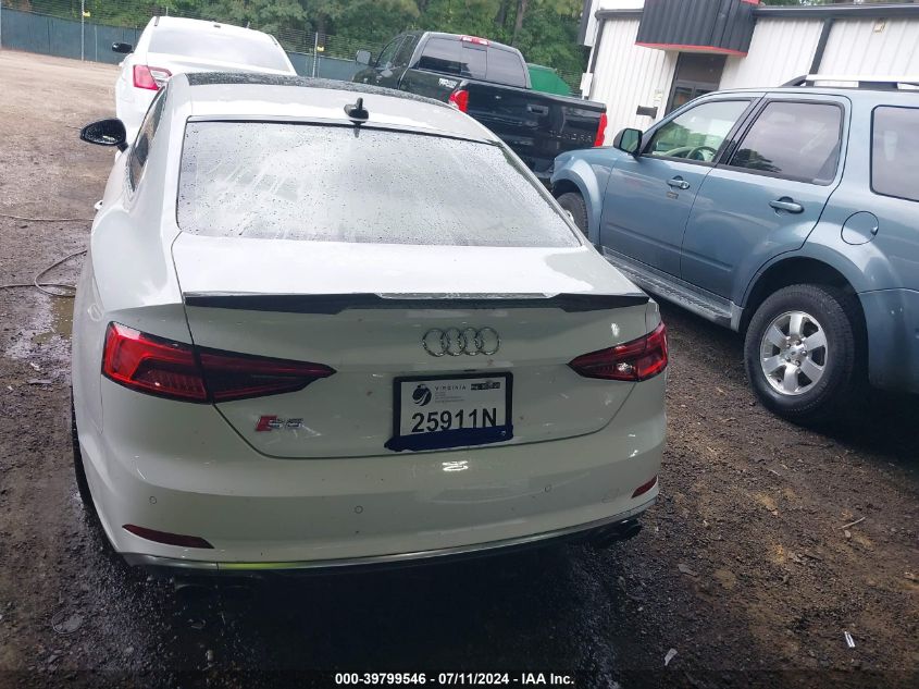 2018 Audi S5 3.0T Premium Plus VIN: WAUP4AF51JA002151 Lot: 39799546