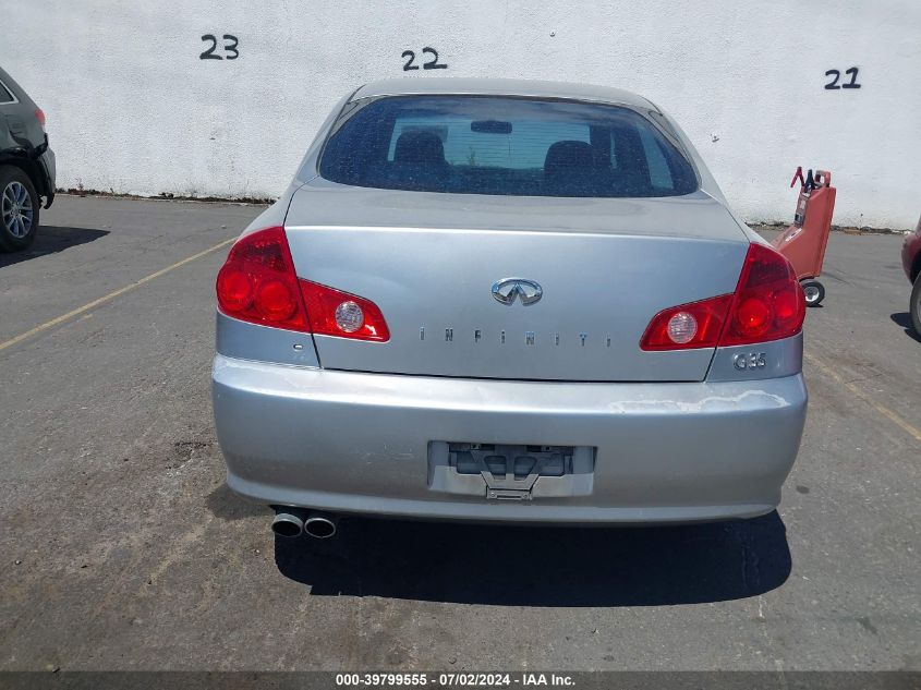 2005 Infiniti G35 VIN: JNKCV51E75M223656 Lot: 39799555