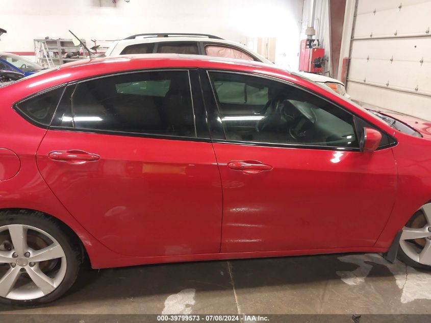 2013 Dodge Dart Gt VIN: 1C3CDFCB0DD341502 Lot: 39799573