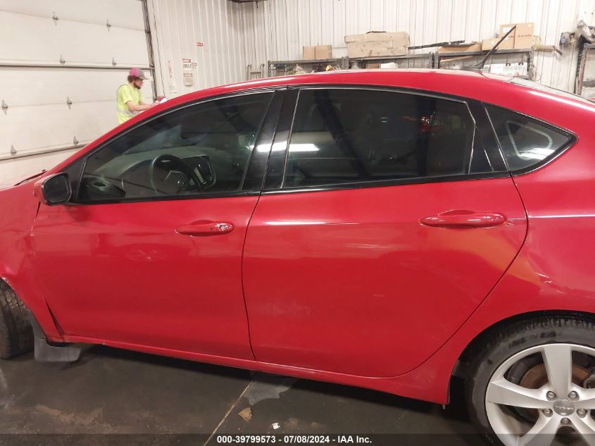 2013 Dodge Dart Gt VIN: 1C3CDFCB0DD341502 Lot: 39799573