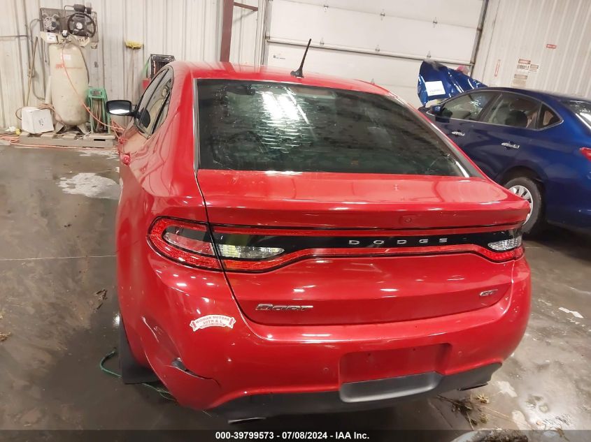 2013 Dodge Dart Gt VIN: 1C3CDFCB0DD341502 Lot: 39799573