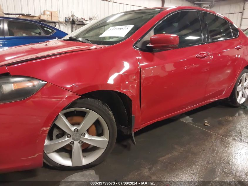 2013 Dodge Dart Gt VIN: 1C3CDFCB0DD341502 Lot: 39799573