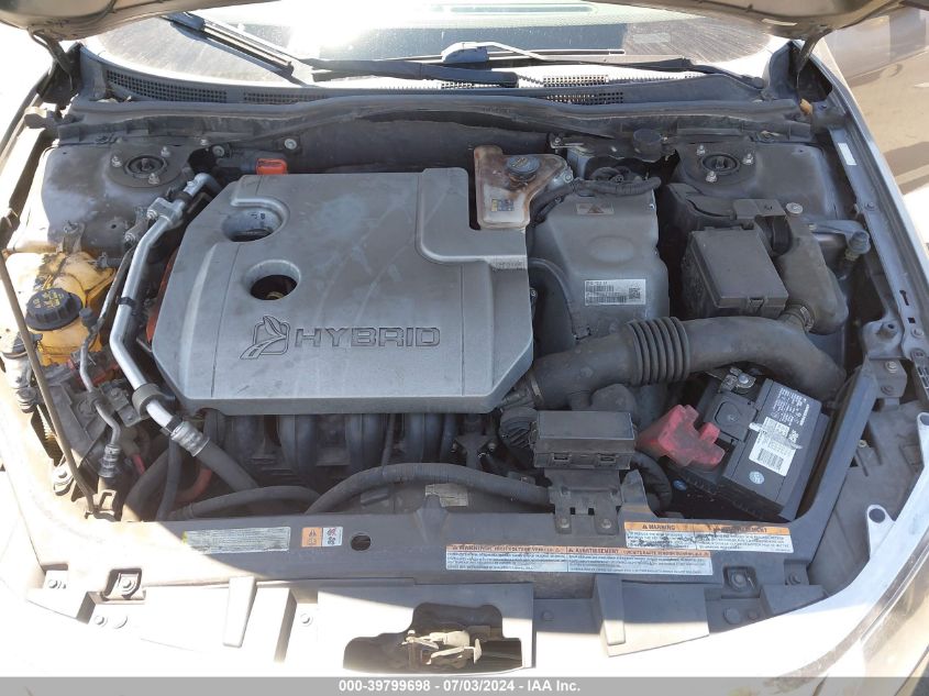 2012 Ford Fusion Hybrid VIN: 3FADP0L32CR199663 Lot: 39799698