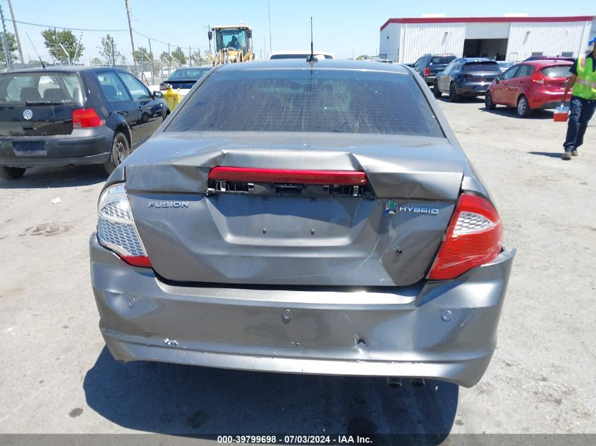 2012 Ford Fusion Hybrid VIN: 3FADP0L32CR199663 Lot: 39799698